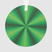 Optische Illusion Grüne Akrylverzierung Ornament (Rückseite)