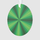 Optische Illusion Grüne Akrylverzierung Ornament (Vorderseite)