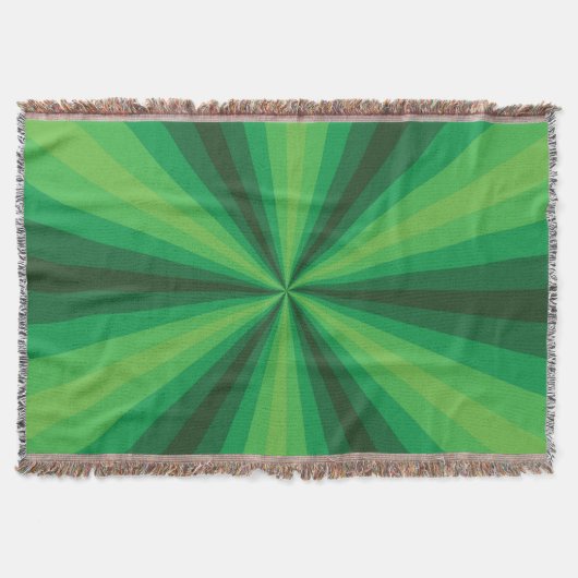 Optische Illusion Grüne Keule Decke (Vorderseite)