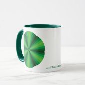 Optische Illusion Grüne Tasse (Vorderseite Links)