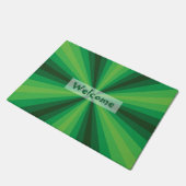 Optische Illusion Grüne Tür Fußmatte (Schrägansicht)