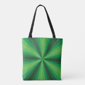 Optische Illusion Grüne Universaltasche Tasche (Rückseite)