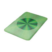 Optische Illusion grüner Badematte (Schrägansicht)