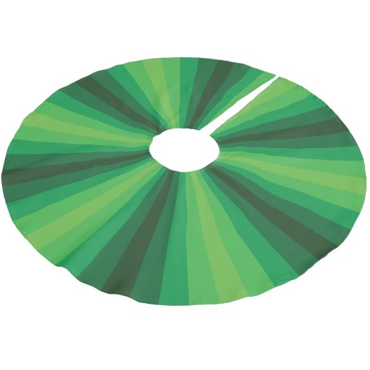 Optische Illusion Grüner Baumrock Polyester Weihnachtsbaumdecke (Schrägansicht)