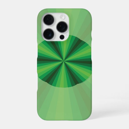 Optische Illusion Grüner Fall iPhone Hülle (Rückseite)