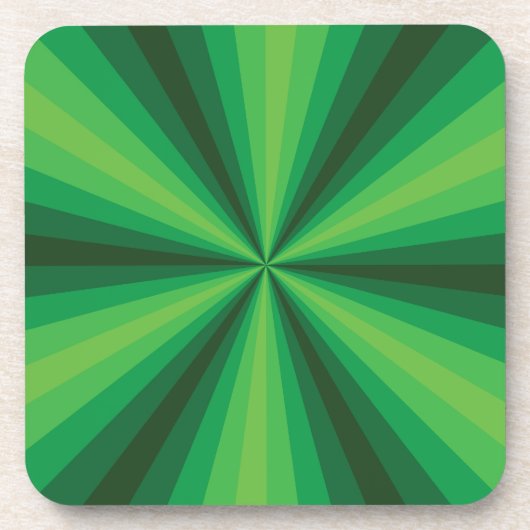 Optische Illusion Grüner Platz Untersetzer (Vorderseite)