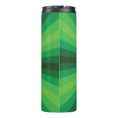 Optische Illusion Grüner Wärmespeicher Thermosbecher (Rückseite)