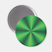 Optische Illusion Grünes Magnet (Vorderseite/Rückseite)