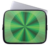 Optische Illusion Grünes Notebook Laptopschutzhülle (Vorderseite)
