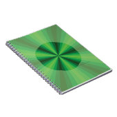 Optische Illusion Grünes Notebook Notizblock (Rechte Seite)
