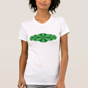Optische Illusion Grünes Shirt für Frauen