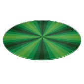 Optische Illusion Grünglas-Zuschnitt Schneidebrett (Ecke)