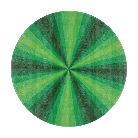 Optische Illusion Grünglas-Zuschnitt Schneidebrett (Vorderseite)