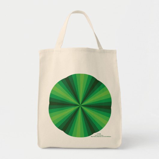 Optische Illusion Grüntasche Tragetasche (Vorne)