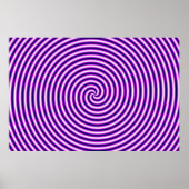 Optische Illusion Hypo Lila Poster (Vorne)
