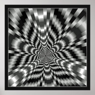 Optische Illusion im Mind-Boggling-Tunnel Poster