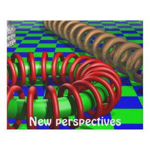 Optische Illusion in geometrischer Perspektive Coo Künstlicher Leinwanddruck