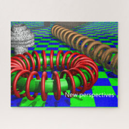 Optische Illusion in geometrischer Perspektive Coo Puzzle