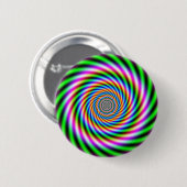 Optische Illusion in Greenpink Button (Vorne & Hinten)