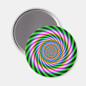 Optische Illusion in Greenpink Magnet (Vorderseite/Rückseite)