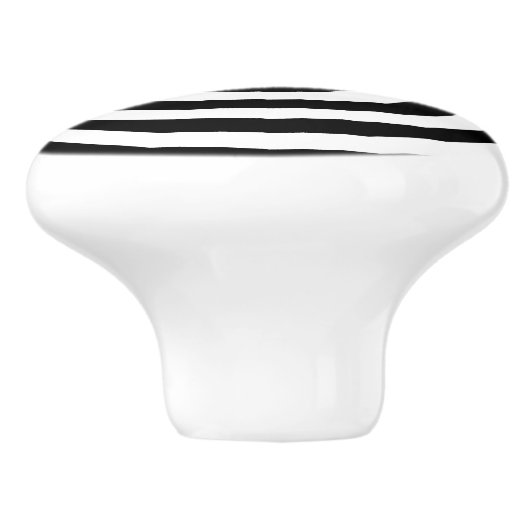 Optische Illusion in schwarz-weiß-konzentrischen K Keramikknauf (Seitenansicht)