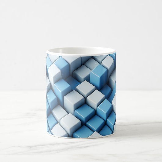 🔳 optische Illusion Kaffeetasse (Mittel)