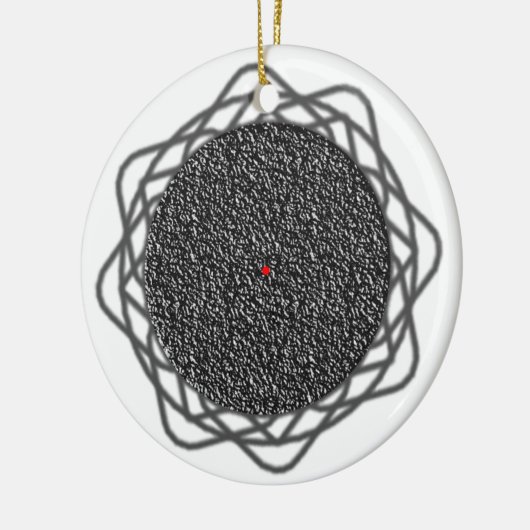 optische Illusion Keramik Ornament (Links)