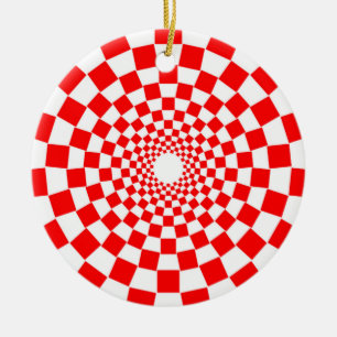OPTISCHE ILLUSION KERAMIK ORNAMENT