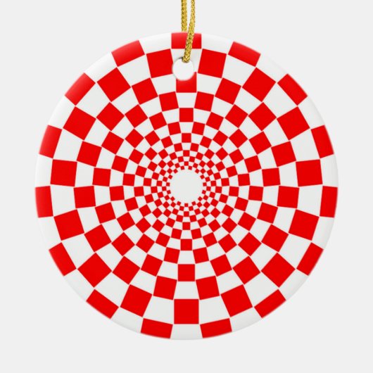 OPTISCHE ILLUSION KERAMIK ORNAMENT (Vorne)
