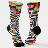 Optische Illusion Kunst - Neon Labyrinth: Ein fasz Socken (Gewinkelt)