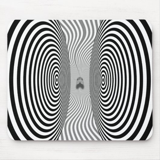 Optische Illusion - lästige Fliege Mousepad (Vorne)