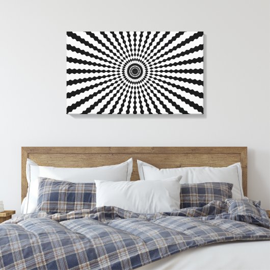 optische Illusion Leinwanddruck (Insitu (Schlafzimmer))