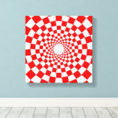 OPTISCHE ILLUSION LEINWANDDRUCK (Insitu (Holzboden))