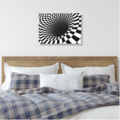 optische Illusion Leinwanddruck (Insitu (Schlafzimmer))