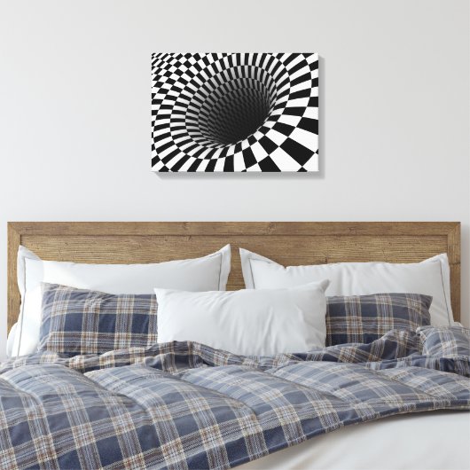 optische Illusion Leinwanddruck (Insitu (Schlafzimmer))