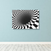 optische Illusion Leinwanddruck (Insitu (Holzboden))