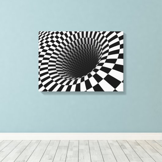 optische Illusion Leinwanddruck (Insitu (Holzboden))