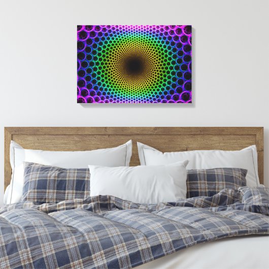 optische Illusion Leinwanddruck (Insitu (Schlafzimmer))