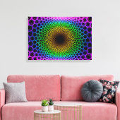 optische Illusion Leinwanddruck (Insitu (Wohnzimmer))