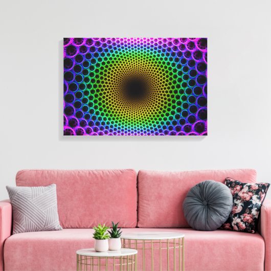optische Illusion Leinwanddruck (Insitu (Wohnzimmer))