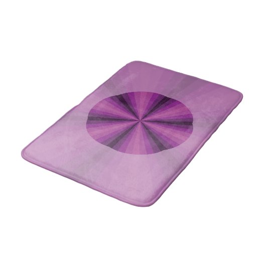 optische Illusion Lila Badematte (Schrägansicht)