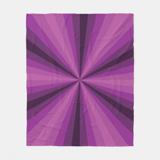 Optische Illusion Lila Fleecedecke (Vorderseite)