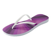 Optische Illusion Lila Flip Flops Badesandalen (Schrägansicht)
