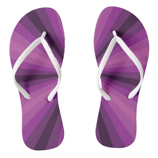 Optische Illusion Lila Flip Flops Badesandalen (Fußbett)