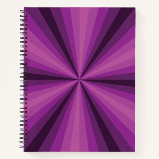 Optische Illusion Lila SpiralNotebook Notizblock (Vorderseite)