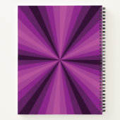 Optische Illusion Lila SpiralNotebook Notizblock (Rückseite)