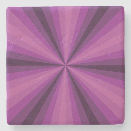 Optische Illusion Lila Stone-Untersetzer Steinuntersetzer (Vorderseite)