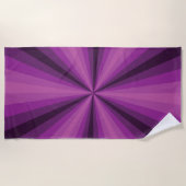 Optische Illusion Lila Strandtuch (Vorderseite)