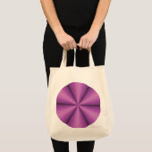 Optische Illusion Lila Totbeutel Tragetasche (Vorderseite (Produkt))