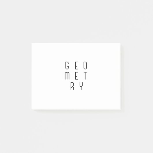 Optische Illusion Minimalistischer Abstrakter Geom Post-it Klebezettel (Vorderseite)
